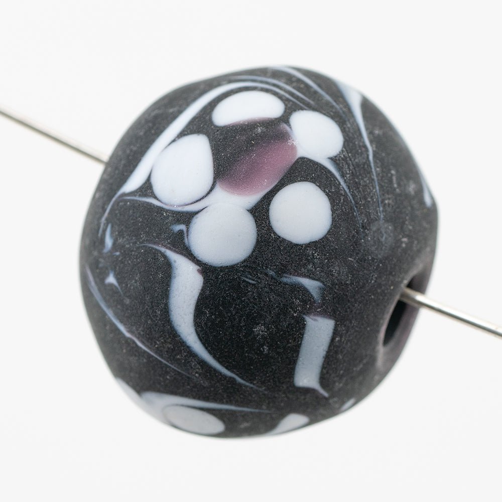Hollow Marble - LRG - Matte - Dark Paradise - Premium Glass Beads - Unicorne Beads