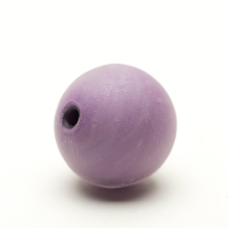 Hollow Marble - Matte - Lilac Dream - Handmade Glass Beads - Unicorne Beads