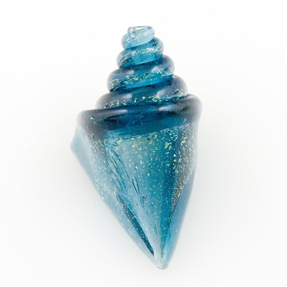Large Nobilis Seashell Bead - Athena - Handmade Glass Beads - Unicorne Beads