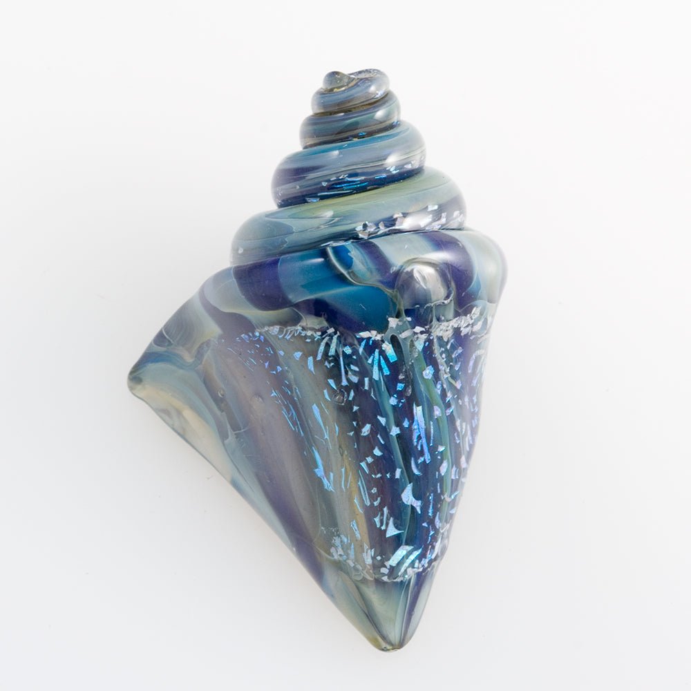 Large Nobilis Seashell Bead - Seven Seas - Handmade Glass Beads - Unicorne Beads