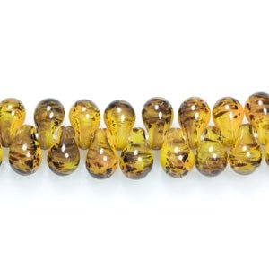 Pebble Beads - Creme Brulee - Handmade Glass Beads - Unicorne Beads