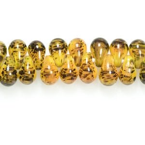 Pebble Beads - Mini - Creme Brulee - Handmade Glass Beads - Unicorne Beads