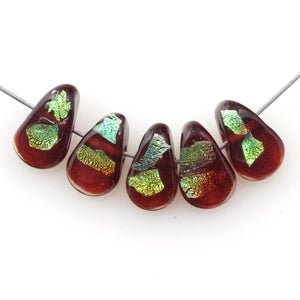 Petal Beads - Envy - Handmade Glass Beads - Unicorne Beads
