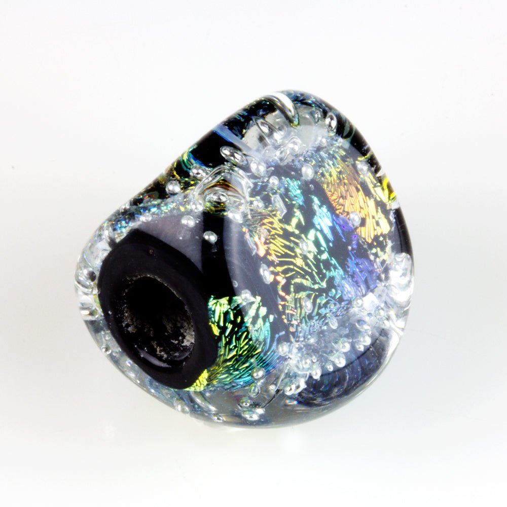Prism Bead - Silver Series - Portugal - Handmade Glass Beads - Unicorne Beads