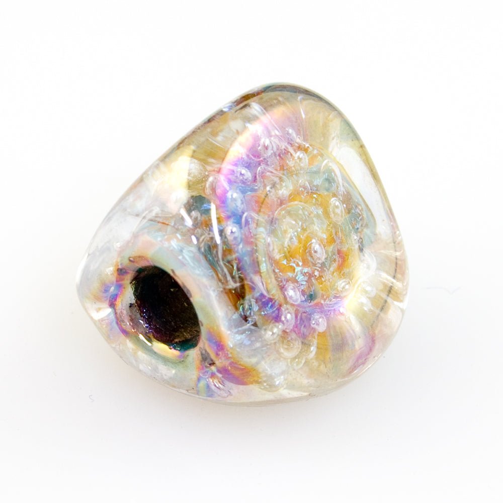 Prism Bead - Silver Series - Sonic Bloom - Handmade Glass Beads - Unicorne Beads