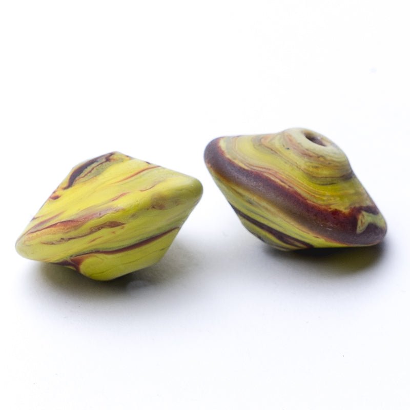Spinner - Pistachio - Handmade Glass Beads - Unicorne Beads
