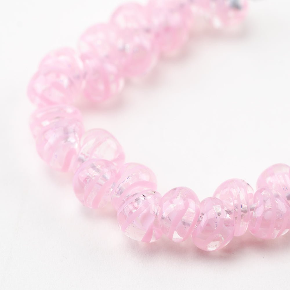 Teardrop Beads - Cherry Blossom - Handmade Glass Beads - Unicorne Beads