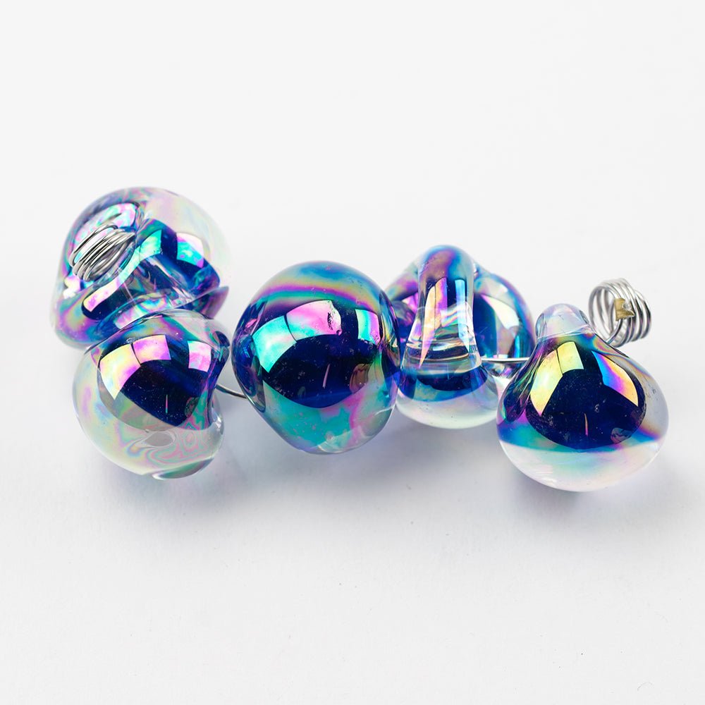 Teardrop Beads - Jumbo - Circus Bubbles - Handmade Glass Beads - Unicorne Beads