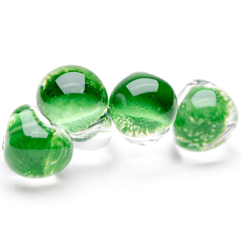 Teardrop Beads - Jumbo - Lime - Handmade Glass Beads - Unicorne Beads