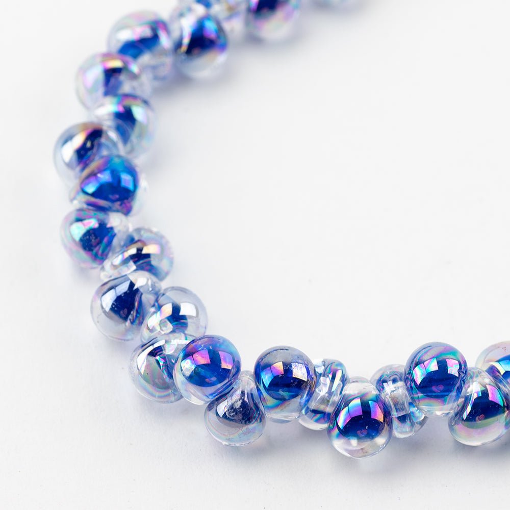 Teardrop Beads - Mini - Circus Bubbles - Handmade Glass Beads - Unicorne Beads