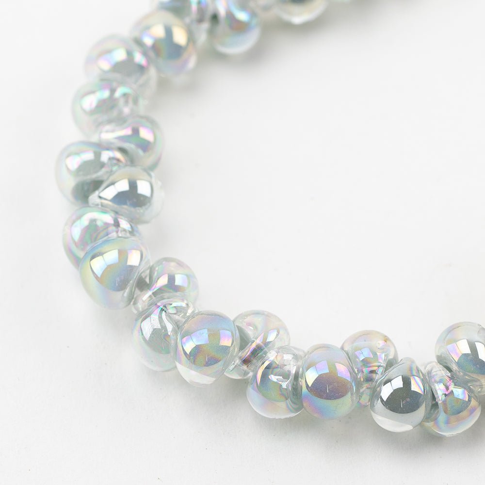 Teardrop Beads - Mini - Mystique Pearl - Handmade Glass Beads - Unicorne Beads