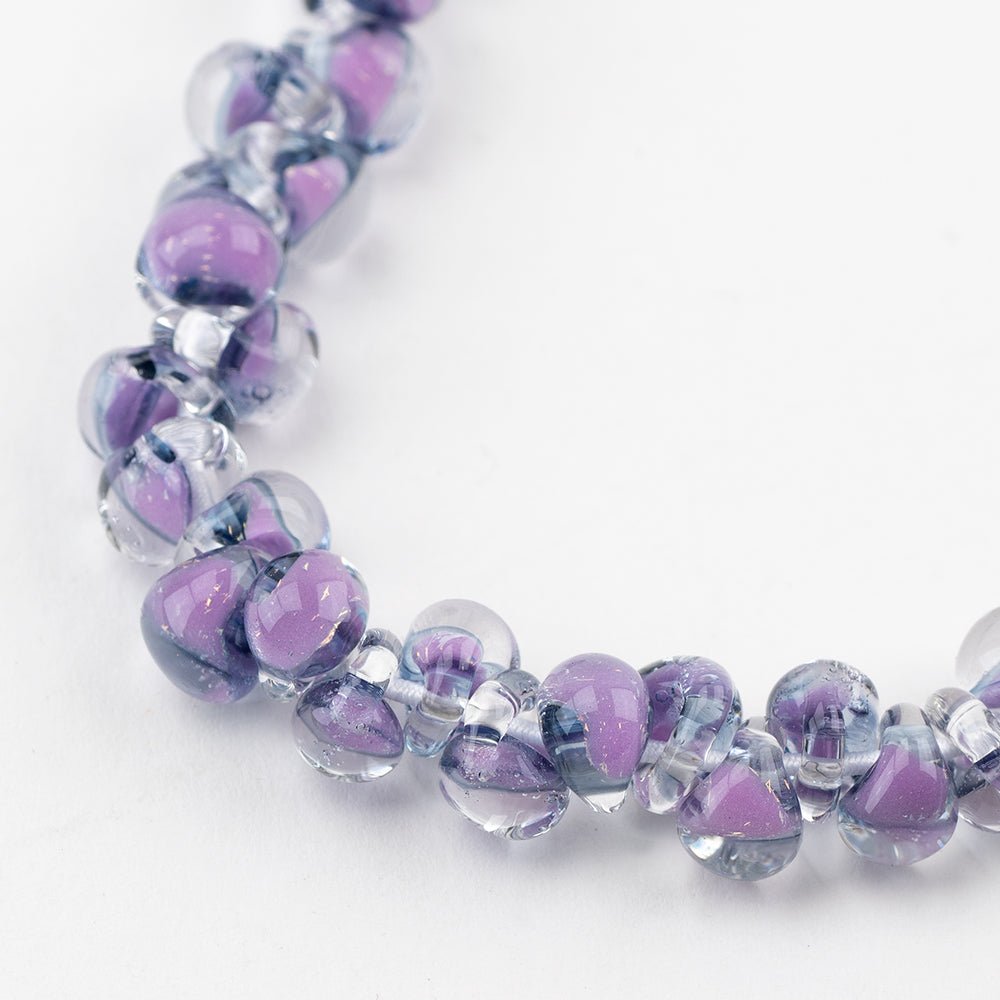 Teardrop Beads - Mini - Twilight - Handmade Glass Beads - Unicorne Beads