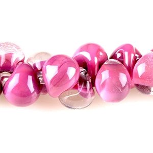 Teardrop Beads - Mix - Maeve - Handmade Glass Beads - Unicorne Beads