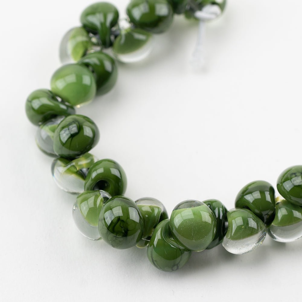 Teardrop Beads - Mix - Tara - Handmade Glass Beads - Unicorne Beads