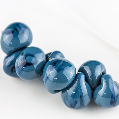 Teardrop Beads - Ocean Breeze - Handmade Glass Beads - Unicorne Beads
