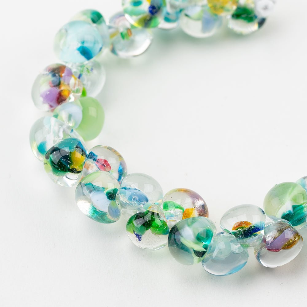 Teardrop - Exotic Series - Monet - Handmade Glass Beads - Unicorne Beads
