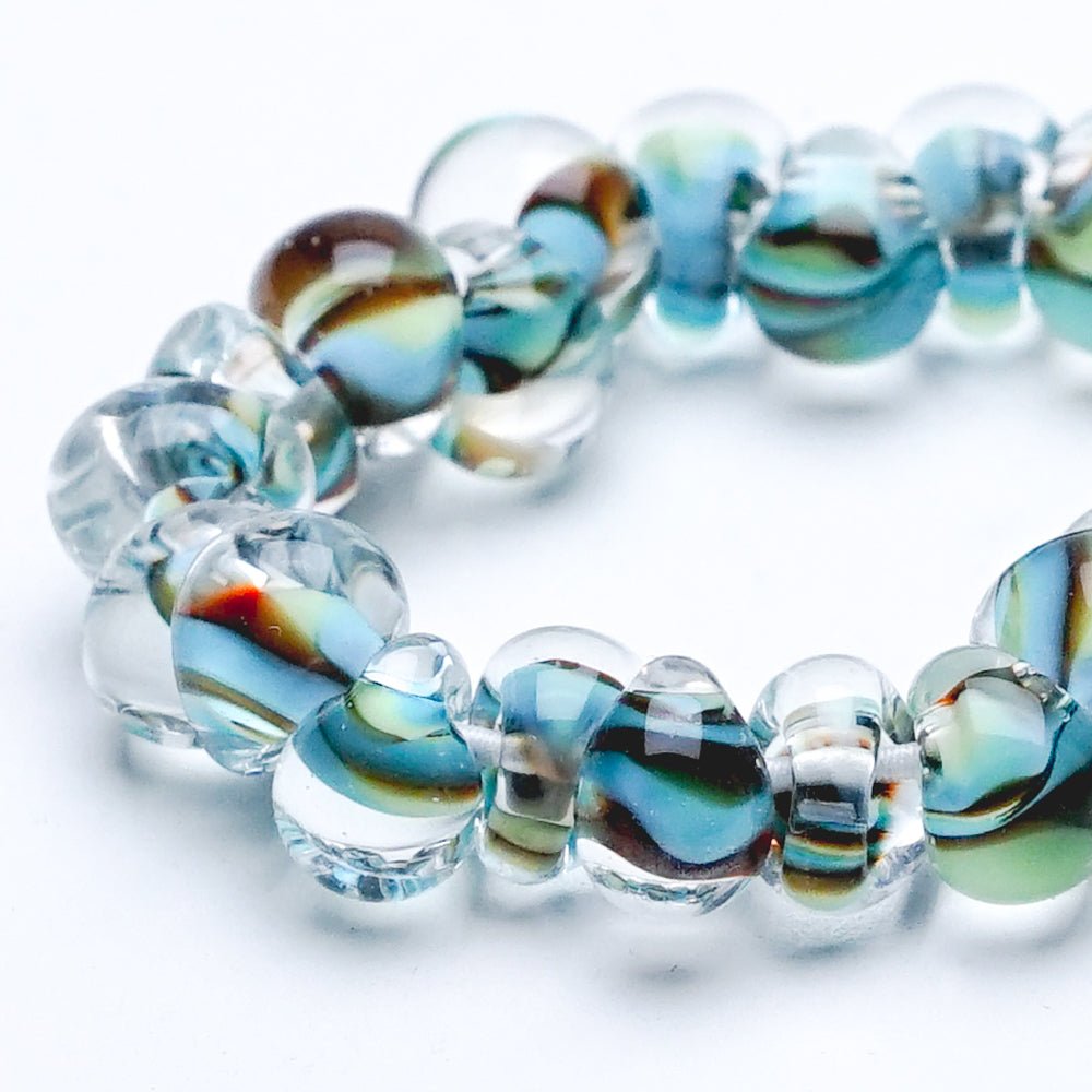 Teardrop - Exotic Series - Sea Glass - Handmade Glass Beads - Unicorne Beads