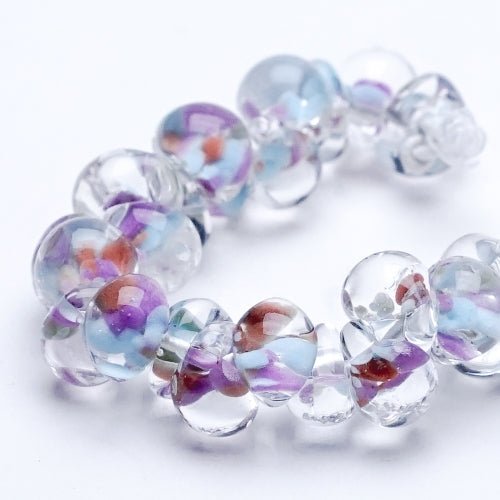 Teardrop - Exotic Series - Wild Hyacinth - Handmade Glass Beads - Unicorne Beads