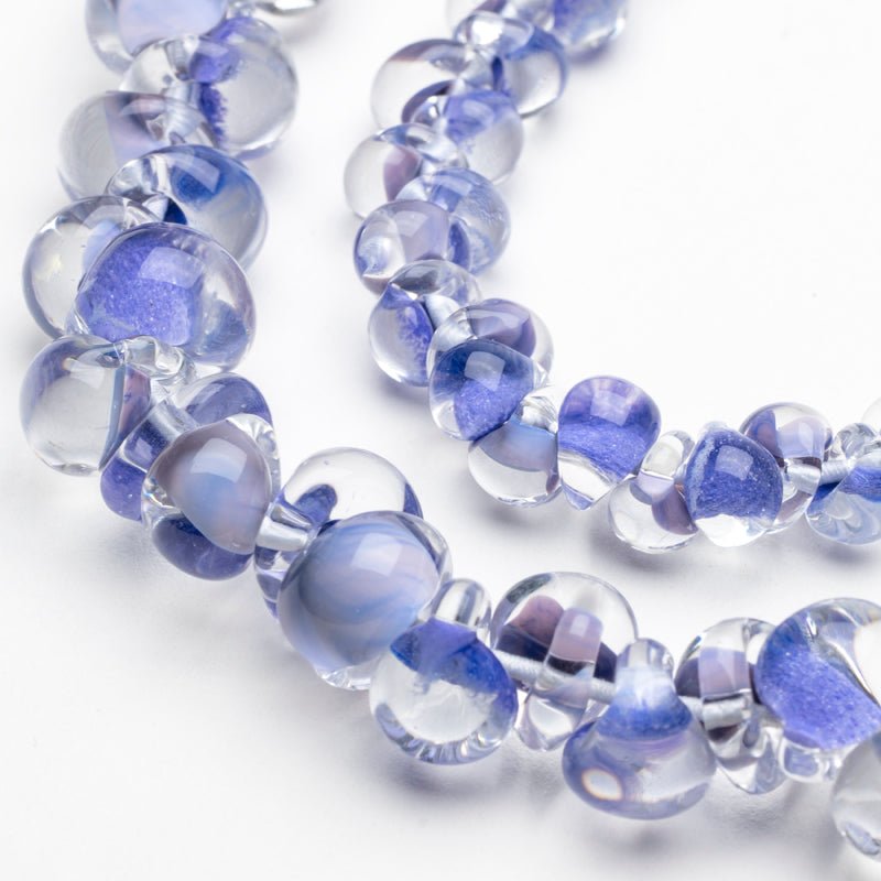Teardrop Grouping - Enchanted (2 Strands) - Handmade Glass Beads - Unicorne Beads