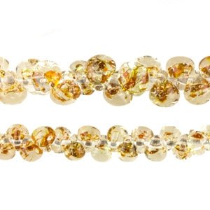 Teardrop Grouping - Gold Rush (2 Strands) - Handmade Glass Beads - Unicorne Beads