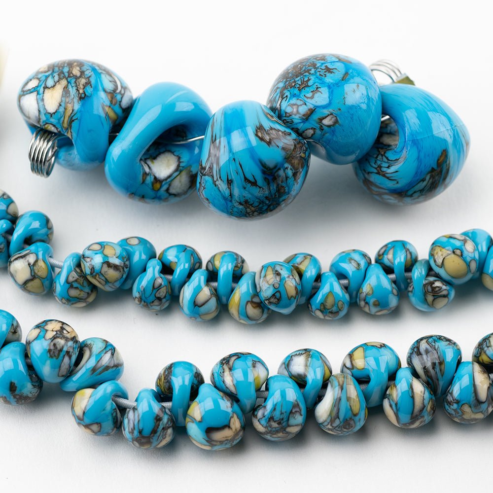 Teardrop Grouping - Isabella (3 Strands) - Handmade Glass Beads - Unicorne Beads