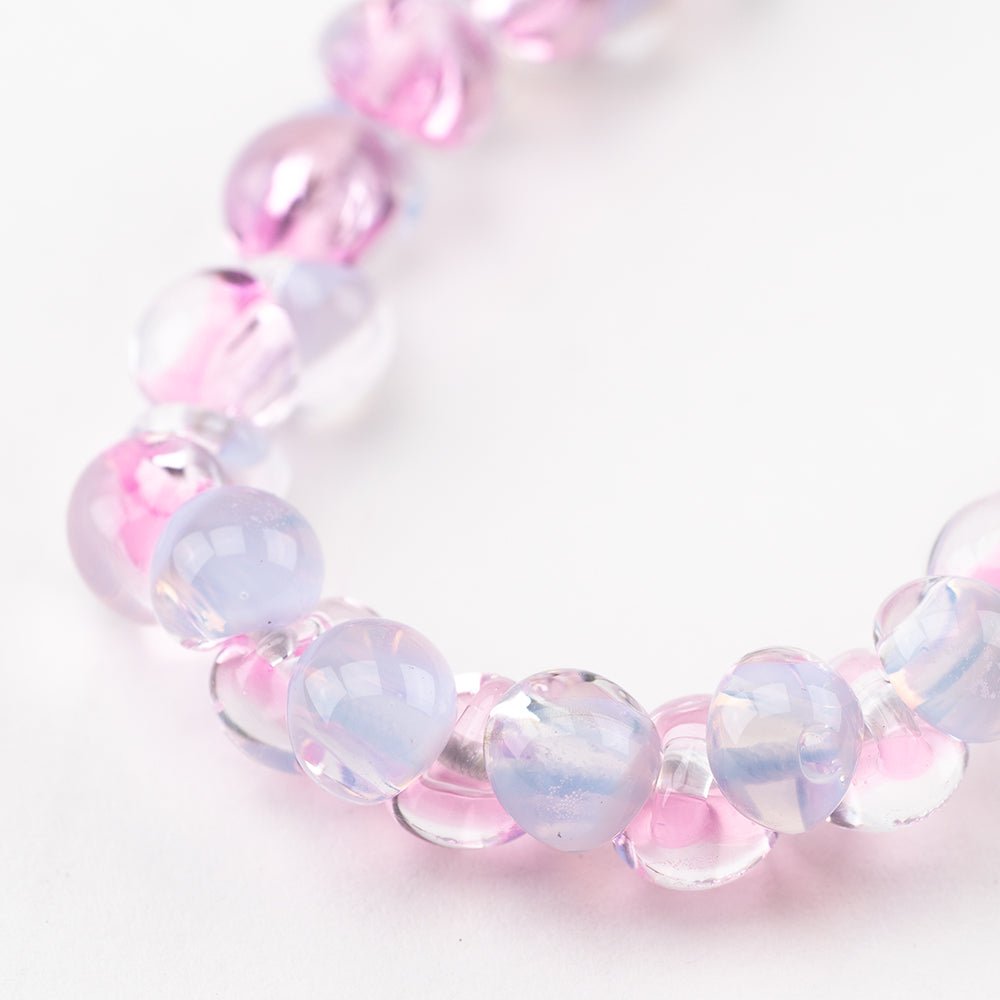 Teardrop - Mini - Silky Rose - Handmade Glass Beads - Unicorne Beads