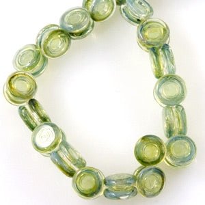 Yoyo Beads - Milky Way - Handmade Glass Beads - Unicorne Beads