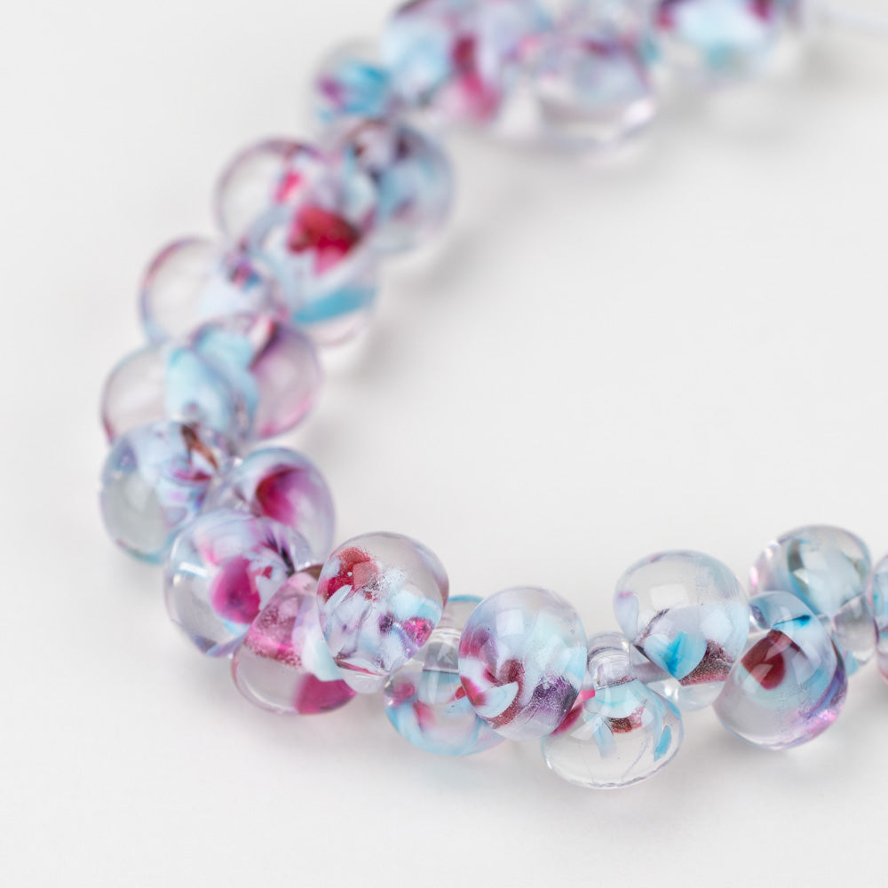 Teardrop Beads - Berry Cotton Candy