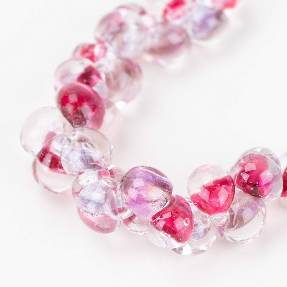 Teardrop Beads - Berry Blossom