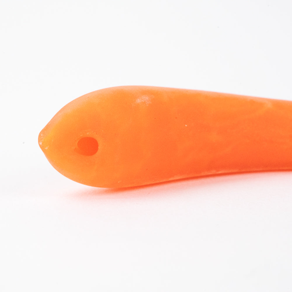 Hollow Crescent Tube - Small - Matte - Tangerine