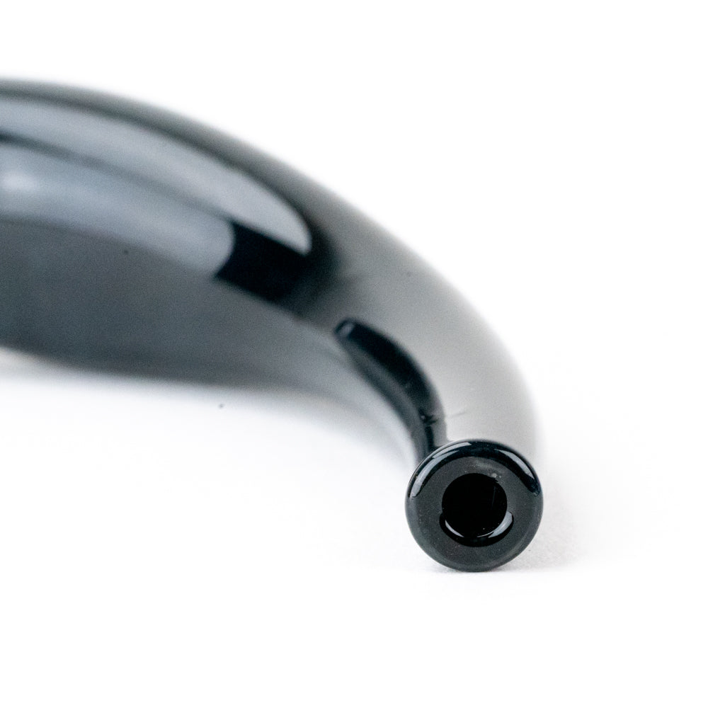 Hollow Crescent Tube - Large - Black Licorice