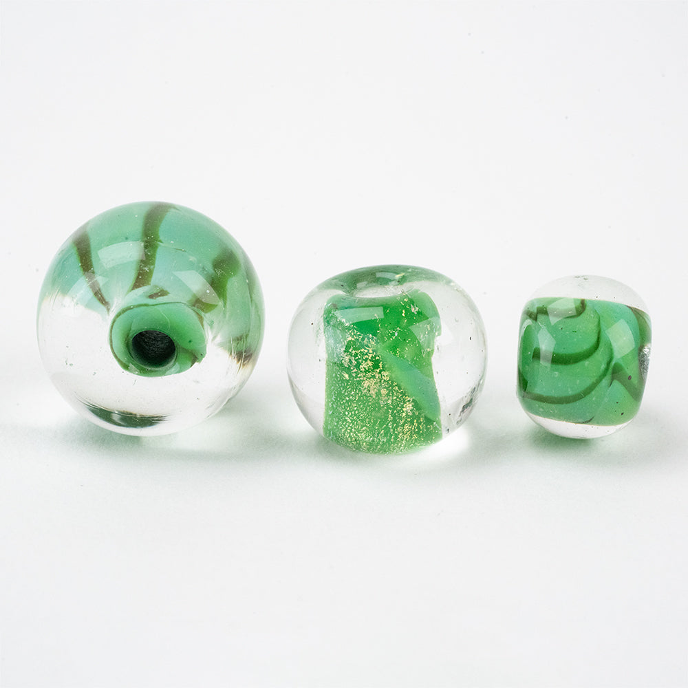 Marble Beads - Green Fairy