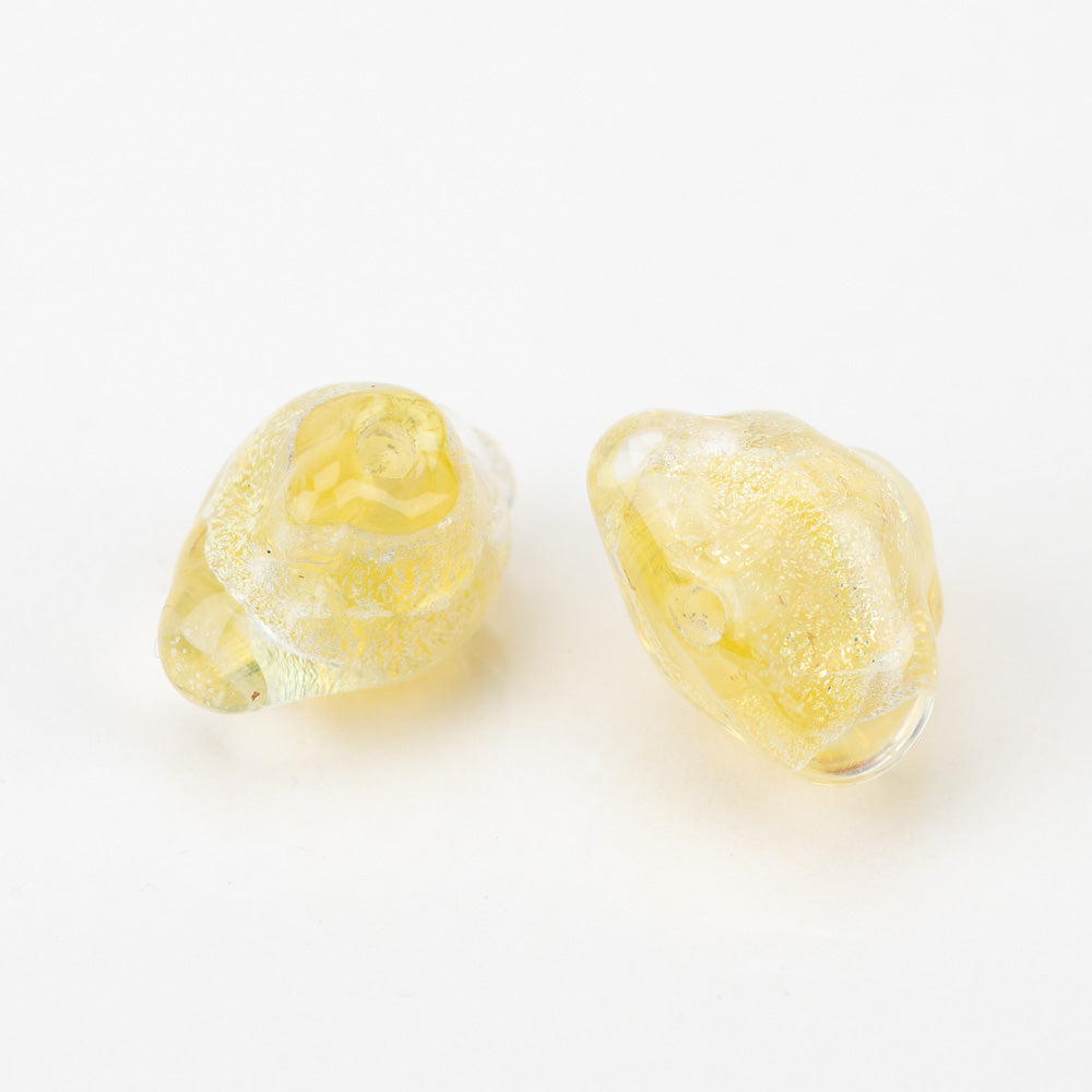 Cloud Beads - Honey Gold (2 beads)