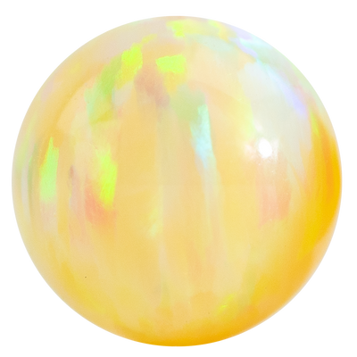 Yellow large PNG Unicorne Opal Lab Bead