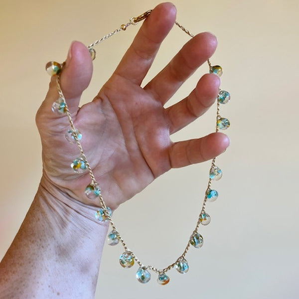 Teardrop Crochet Necklace