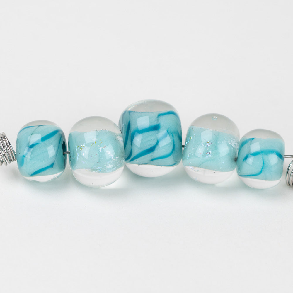Marble Beads - Robins Egg