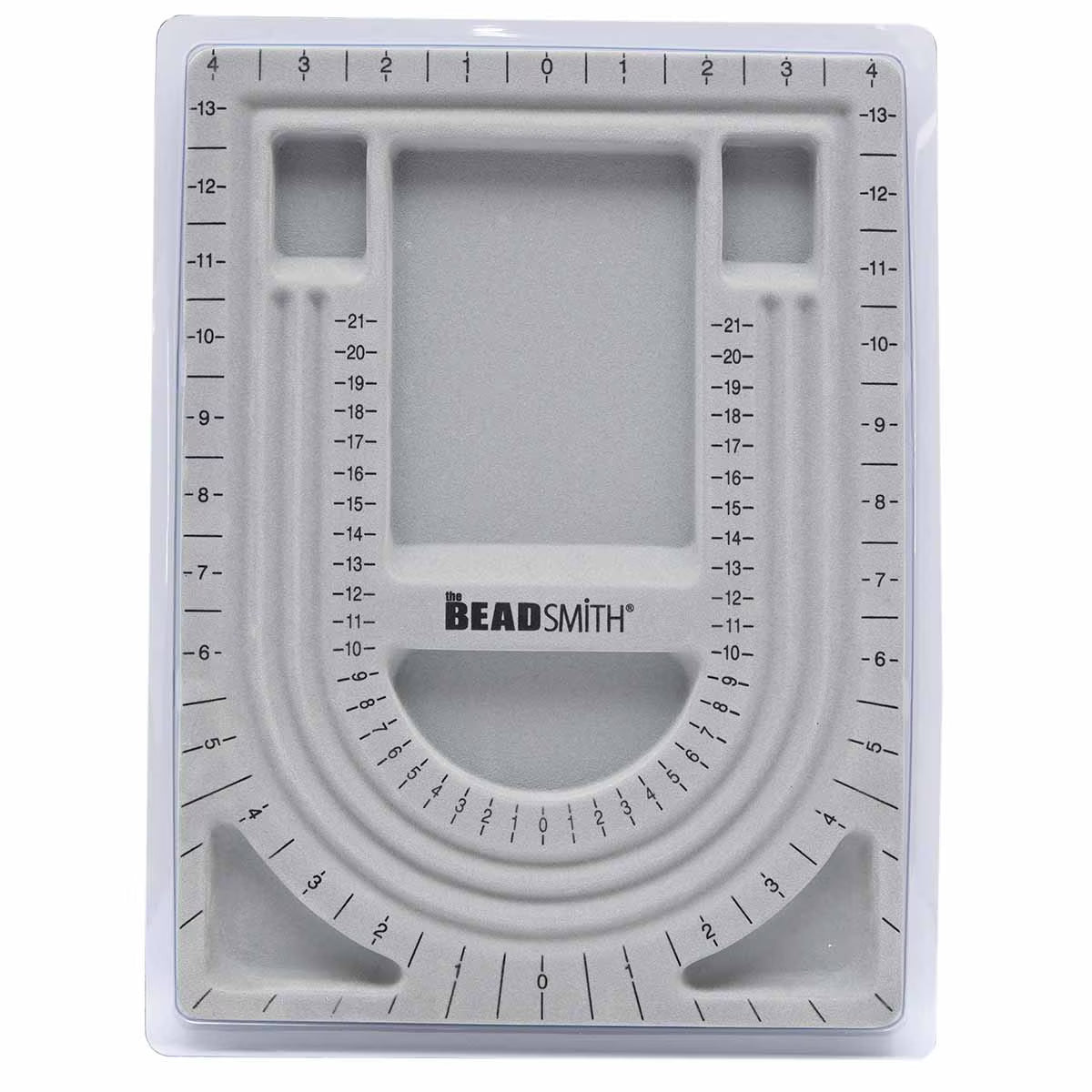 Jewelry making workspace using large bead board