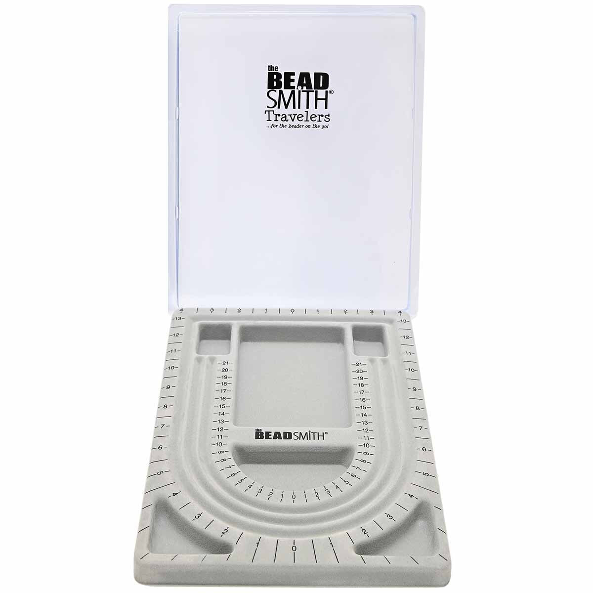 Beadsmith 28 Inch U Channel Bead Board with Removable Cover - Premium Glass Beads - Unicorne Beads