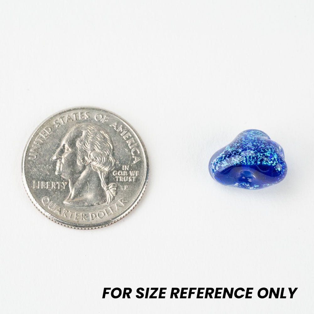 Cloud Beads - Twinkle Lavender (2 beads) - Handmade Glass Beads - Unicorne Beads