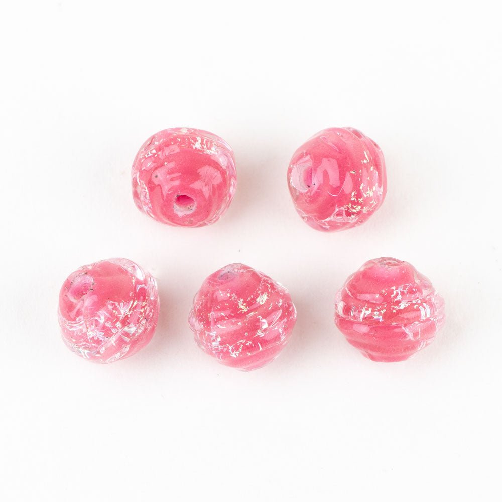 Coconut Beads - Flamingo Dream - Handmade Glass Beads - Unicorne Beads