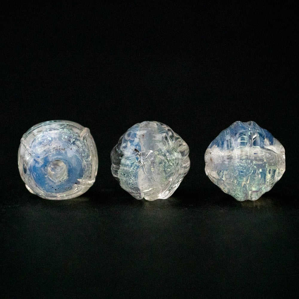 Coconut Beads - Ghost - Handmade Glass Beads - Unicorne Beads