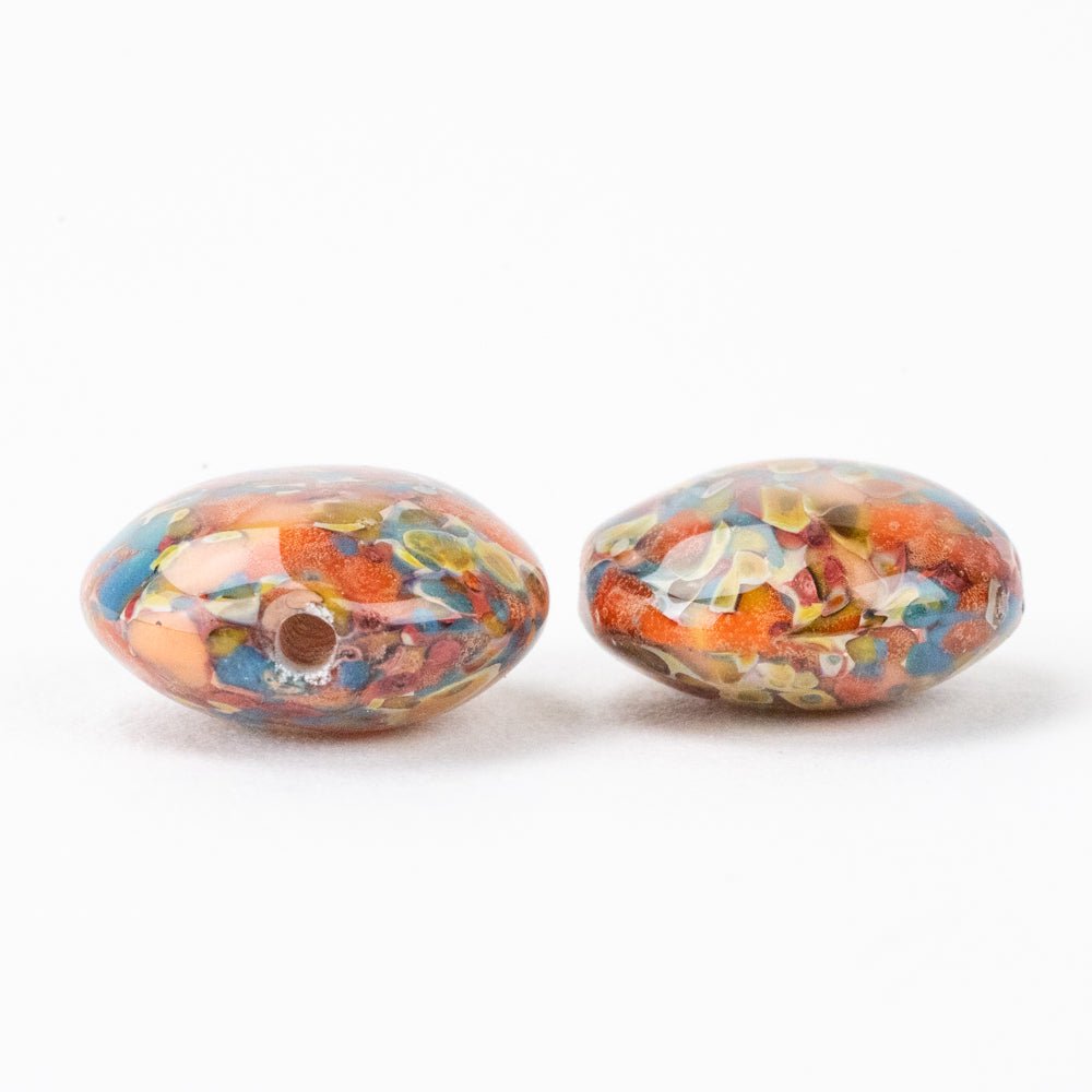 Coin Beads - Exotic - Small - Bird of Paradise - Premium Glass Beads - Unicorne Beads