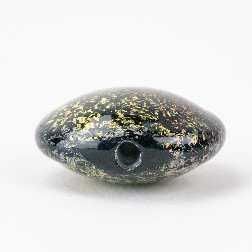 Coin Beads - Exotic - Small - Costa Rica - Handmade Glass Beads - Unicorne Beads