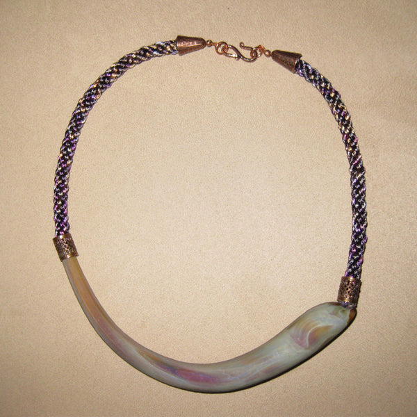 Crescent Kumihimo Necklace
