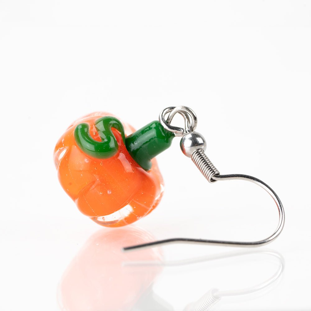 Dangle Earrings - Pumpkins - Handmade Glass Beads - Unicorne Beads