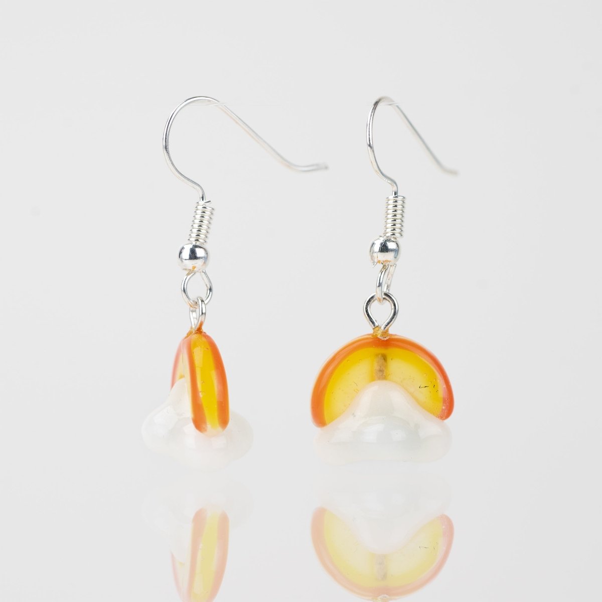 Dangle Earrings - Sunrise - Handmade Glass Beads - Unicorne Beads