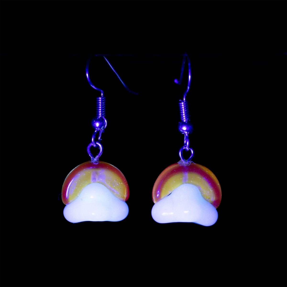 Dangle Earrings - Sunrise - Handmade Glass Beads - Unicorne Beads