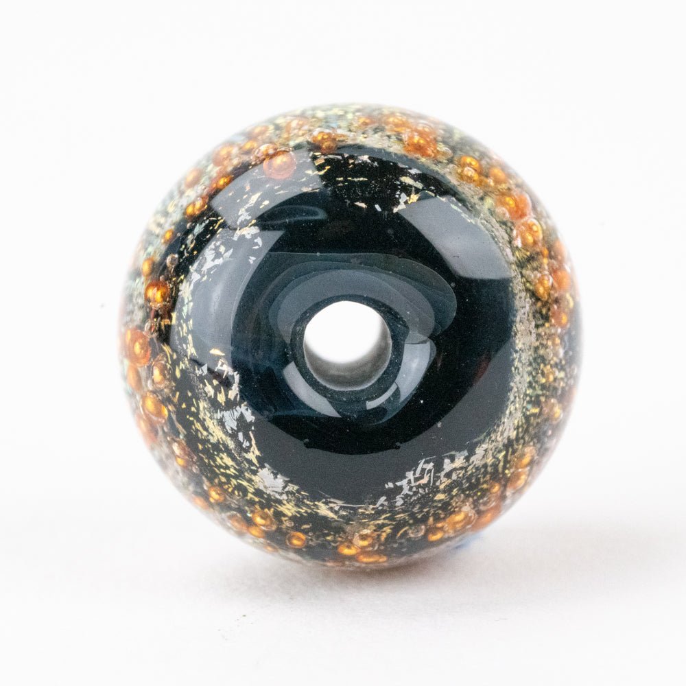 Donut Bead - Copper Series - Small - Dark Magic - Handmade Glass Beads - Unicorne Beads