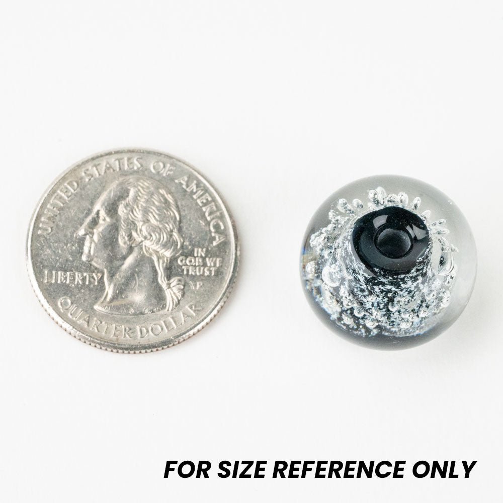 Donut Bead - Silver Series - Small - Happy Daze - Handmade Glass Beads - Unicorne Beads