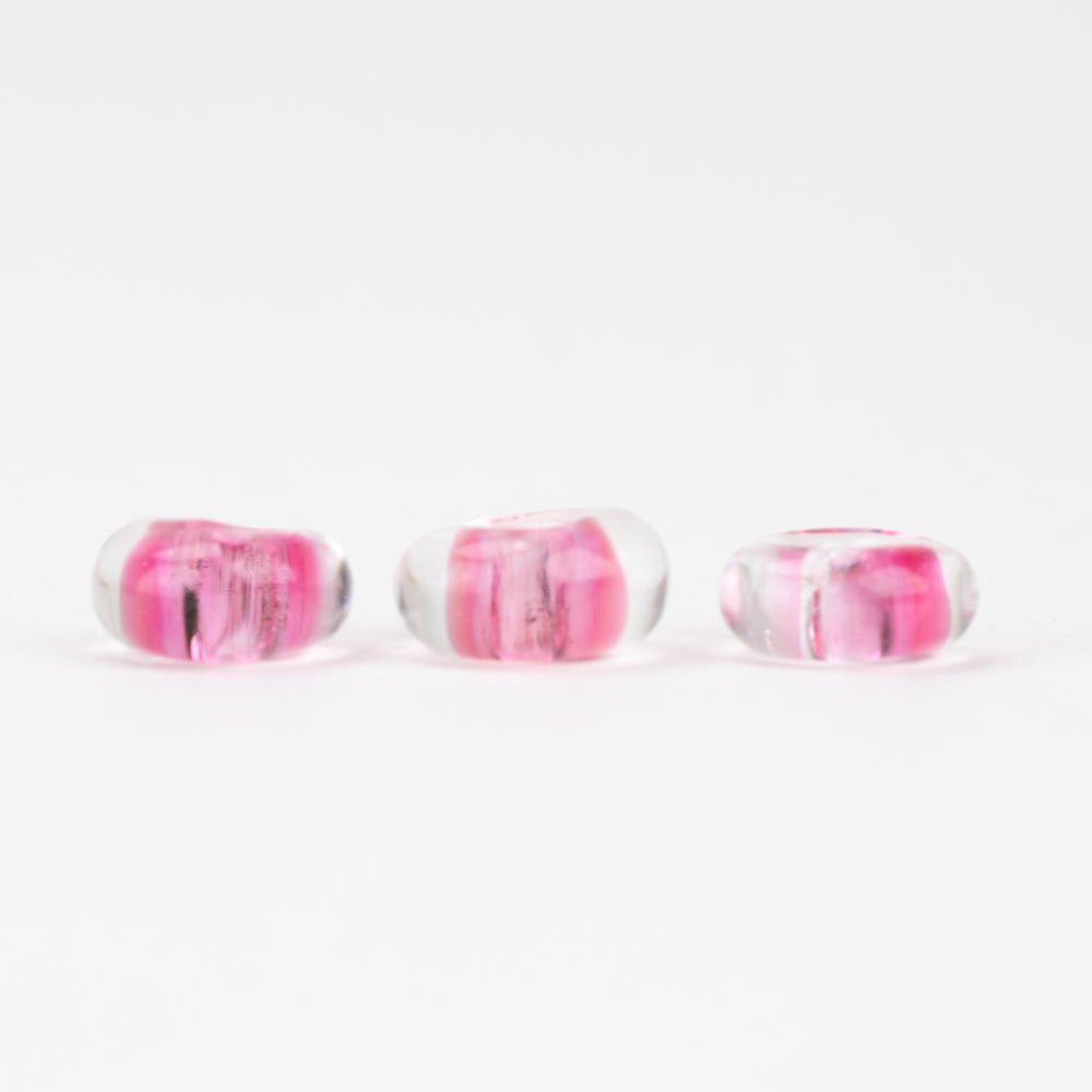 Donut Beads - 80s Pink - Premium Glass Beads - Unicorne Beads